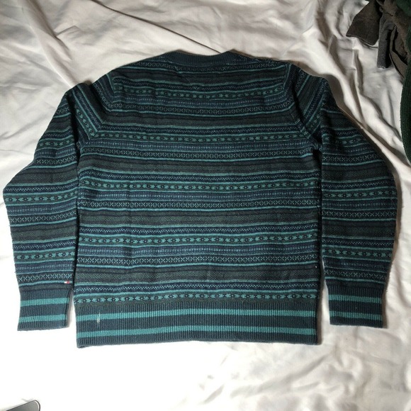 TOMMY‎ HILFIGER Fair Isle Wool Blend Sweater - Picture 4 of 4